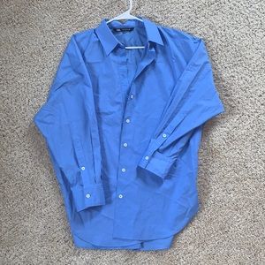 Zara oversized periwinkle button down shirt